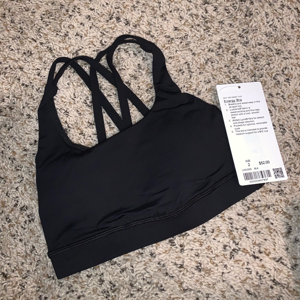 Lululemon Energy Bra - Black